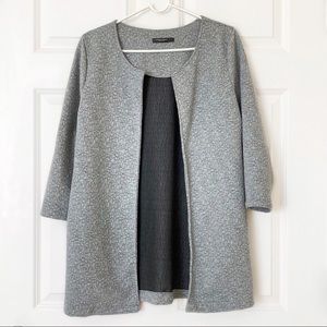 Oversized Cardigan Open Front Size L